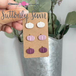 Purple Ombre Pumpkin Stud Pack