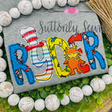 Dr. Seuss Applique Name