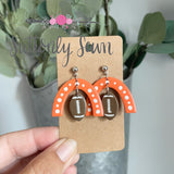 Football Arch Earrings