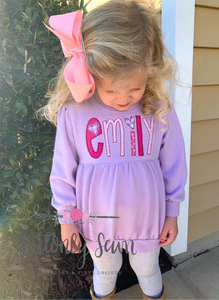 Bubble Sweatshirt- Applique Name