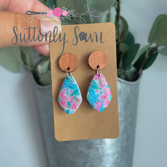 Lilly Pulitzer inspired pendants