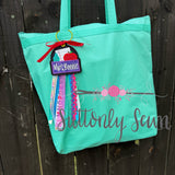 Paper Crayon Tag with Ribbon