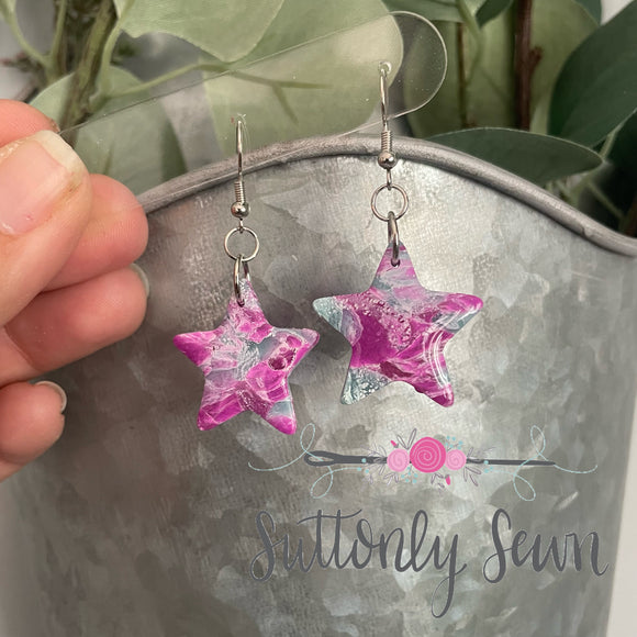 Marble Star Dangles