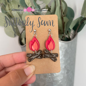 Campfire earrings