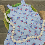 Patriotic Bow Monogram Dress