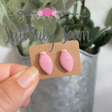 Light Pink/Hot Pink Christmas Light Studs