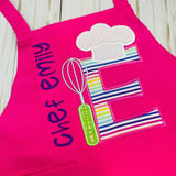 Child's Hot Pink Ruffle Apron