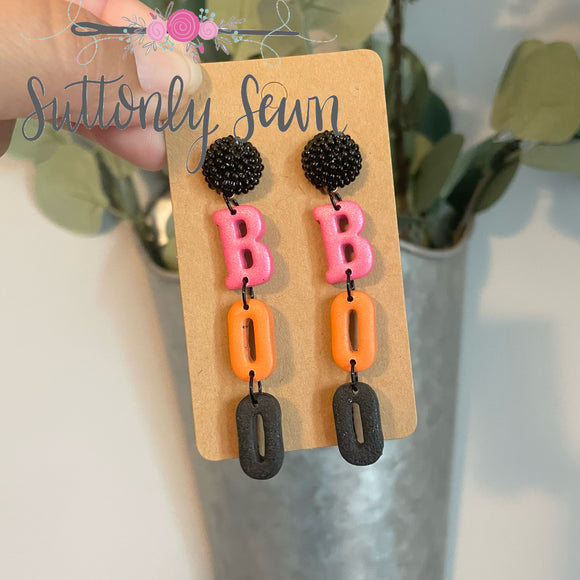 BOO dangle earrings