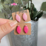 Light Pink/Hot Pink Christmas Light Studs