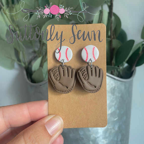 Baseball Glove Earrings