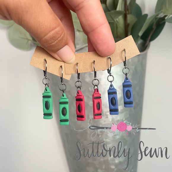 Crayon earrings