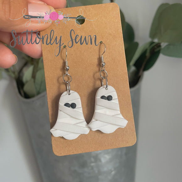 Mummy Ghost Earrings