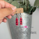 Crayon earrings