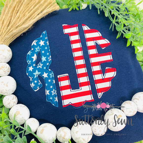 Stars and Stripes Monogram