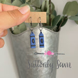 Crayon earrings