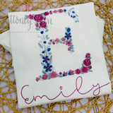 Floral Letter- Fall Colors