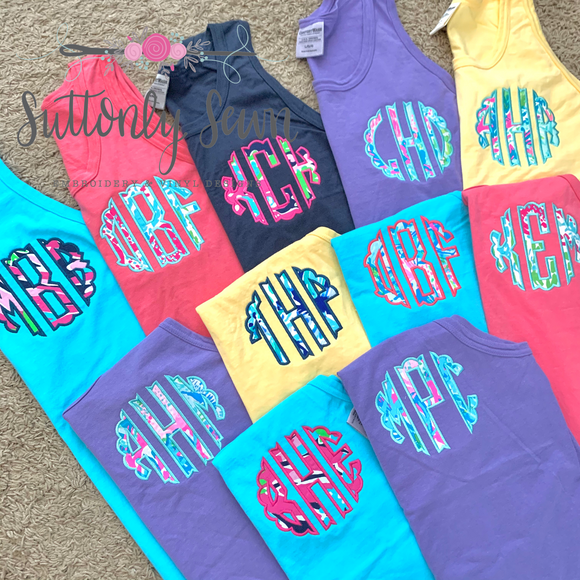 Monogrammed Tanks