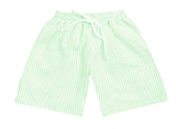 Monogrammed Seersucker Swim Trunks