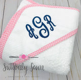 Monogrammed Hooded Baby Towels