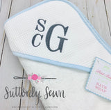 Monogrammed Hooded Baby Towels