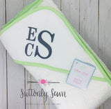 Monogrammed Hooded Baby Towels