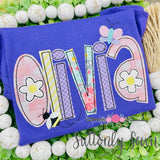 Spring Applique Name