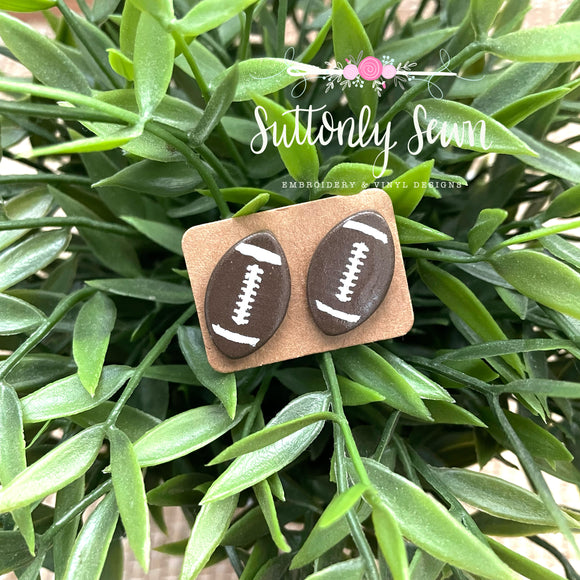 Football Stud Earrings