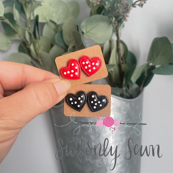 Polka dot studs