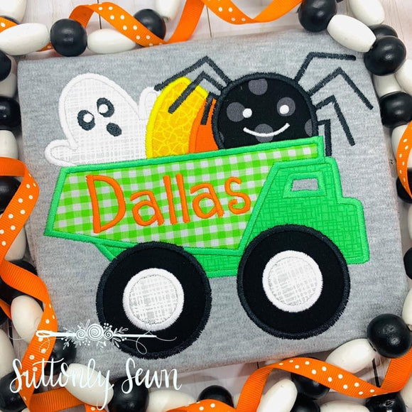 Halloween dump truck