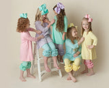 Ruffle Icing Capris-2T Pastel Green