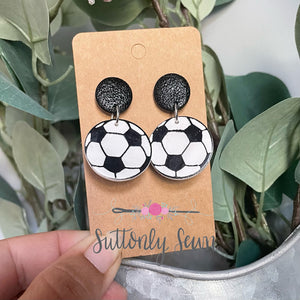 Soccer Earrings