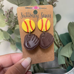 Softball Glove Earrings