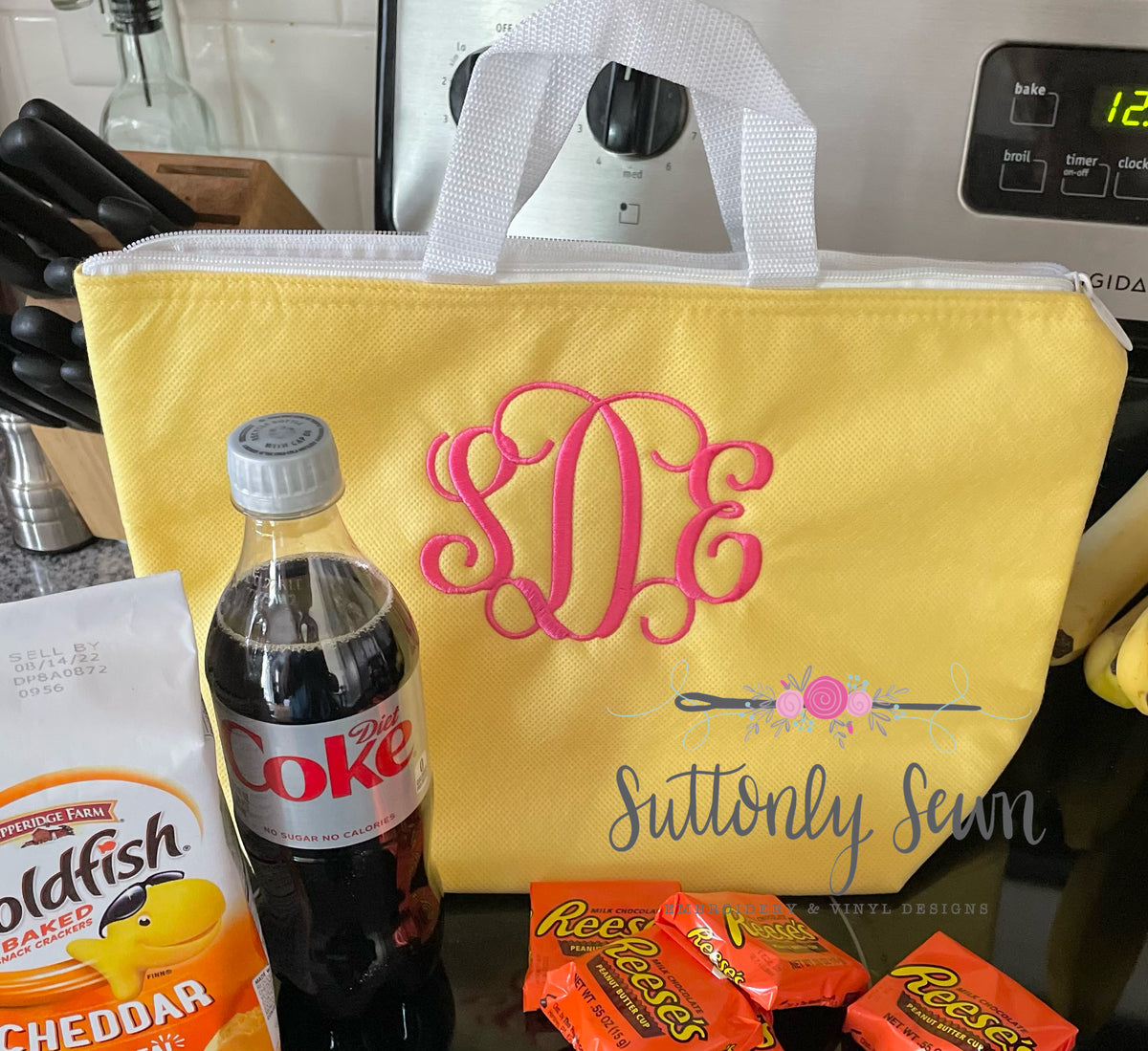 Insulated Thermal Totes- monogrammed – Suttonly Sewn
